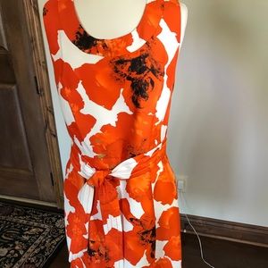 Etcetera poppy flowered dress